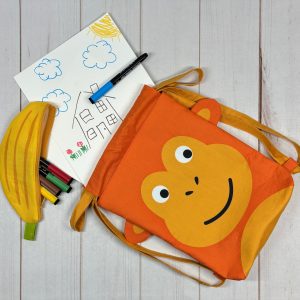 Monkey Back To School Backpack Panel Multi 20897-11