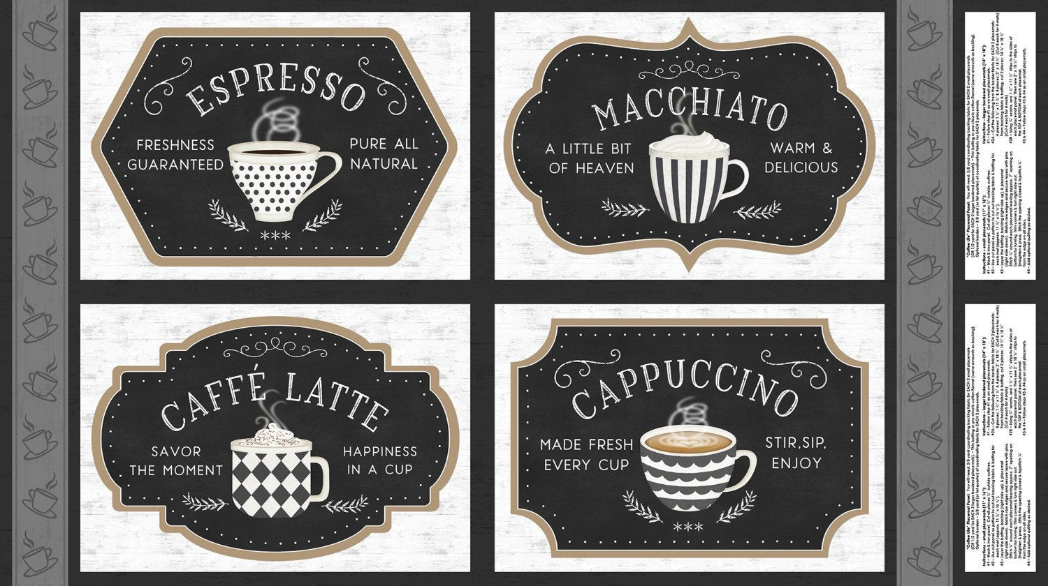 Coffee Life Placemat Panel 82667-192