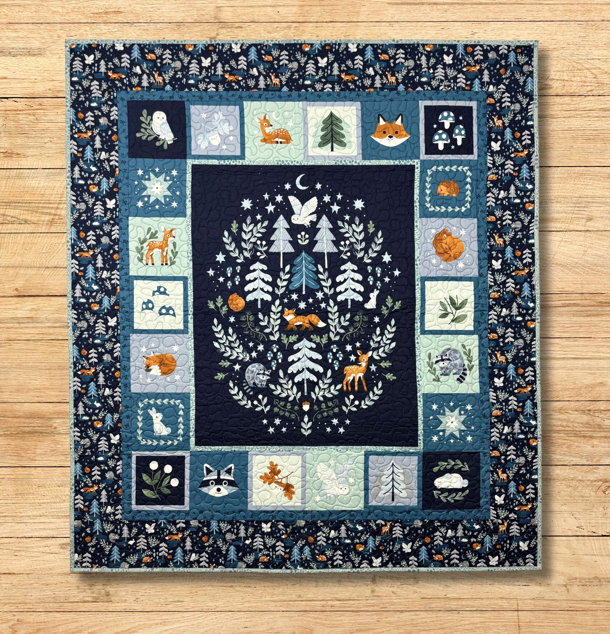 Twilight Creatures Panel Quilt - Fabric Kit